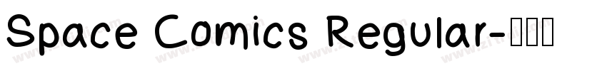 Space Comics Regular字体转换